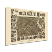 Load image into Gallery viewer, Digitally Restored and Enhanced 1895 Ottawa Ontario Canada Map - Vintage Map of Ottawa Wall Art - Historic Ontario Canada Map Poster - History Map of Ottawa City with Views of Principal Business Buildings