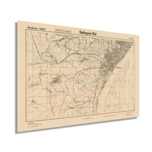 Cargar imagen en el visor de la galería, Digitally Restored and Enhanced 1942 Stalingrad Russia Map Poster - Map of Volgograd Russia - History Map of Stalingrad Wall Art - Old Russia Wall Map