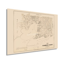 Load image into Gallery viewer, Digitally Restored and Enhanced 1879 Chambers County Texas Map Poster - Chambers Texas Vintage Map History - Old Chambers County Texas Map Wall Art
