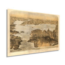 Load image into Gallery viewer, Digitally Restored and Enhanced 1876 San Francisco Bay Area Map Art - Vintage Map Wall Art - Map of Bay Area Poster - San Francisco Map Poster - San Francisco Map Art - Bay Area Wall Map