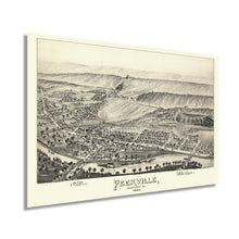 Load image into Gallery viewer, Digitally Restored and Enhanced 1892 Peckville Pennsylvania Map - Old Map of Peckville Pennsylvania Wall Art - Peckville Lackawanna County PA Map Poster