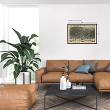 Cargar imagen en el visor de la galería, Digitally Restored and Enhanced 1918 Meriden Connecticut Map Art - Old City of Meriden Wall Art - History Map of Meriden City New Haven Connecticut