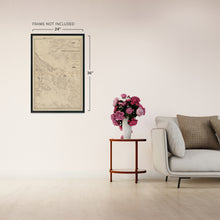 Load image into Gallery viewer, Digitally Restored and Enhanced 1865 Puget Sound Map Poster - Vintage Map of Puget Sound Washington Wall Art Showing San Juan Island Whidbey Island - Old Haro Strait Map - History Map of Rosario Strait