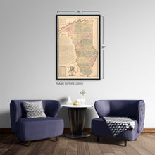 Load image into Gallery viewer, Digitally Restored and Enhanced 1882 Map of Greenville County South Carolina - Vintage Map of Greenville SC Wall Art - Shows Names of Landowners and Townships Greenville South Carolina