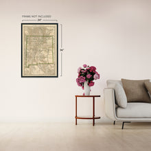 Load image into Gallery viewer, Digitally Restored and Enhanced 1879 New Mexico State Map Print - Vintage New Mexico Map Poster - Old Wall Map of New Mexico - State of New Mexico Wall Art - Map of NM State - NM Map
