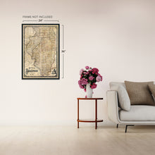 Load image into Gallery viewer, Digitally Restored and Enhanced 1861 Illinois State Map - Vintage Map Illinois Wall Art - Illinois Wall Decor - Map of Illinois Poster - Wall Map of Illinois - State of Illinois Map