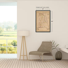Load image into Gallery viewer, Digitally Restored and Enhanced 1819 Alabama State Map - Vintage Map of Alabama Wall Art - Old Alabama Poster - Historic State of Alabama Map Constructed from Surveys in The General Land Office