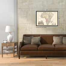 Cargar imagen en el visor de la galería, Digitally Restored and Enhanced 1725 Africa Map - Vintage Map of Africa Poster - Old Poster of Africa Wall Art - Vintage Africa Map - Shows Boundaries Rivers Forests and Settlements