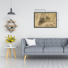 Load image into Gallery viewer, Digitally Restored and Enhanced - 1789 Plan of New York City Map Print - NYC Vintage Map Wall Art - Map of New York City Poster - NYC Map Wall Art - New York City Map Art