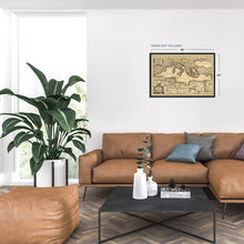 Cargar imagen en el visor de la galería, Digitally Restored and Enhanced 1680 Mediterranean Sea Map Print - Vintage Map of the Mediterranean Wall Art - Historic Mediterranean Poster - Old Mediterranean Map Divided Into Principal Parts or Seas