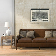 Load image into Gallery viewer, Digitally Restored and Enhanced 1889 Lincoln Nebraska Map - Vintage Lincoln Nebraska Wall Art - Old Lincoln Nebraska Map - Historic Birds Eye View of Lincoln Nebraska Poster