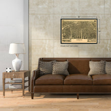 Load image into Gallery viewer, Digitally Restored and Enhanced 1889 Denver Colorado Map Poster - Vintage Map of Denver Colorado Wall Art Decor - Old Denver Map Print - Historic Perspective Denver City Map