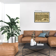 Load image into Gallery viewer, Digitally Restored and Enhanced 1887 Montgomery Alabama Map Poster - Vintage Perspective Map of Montgomery Wall Art - Old Montgomery Alabama Map - Historic Birds Eye View of Montgomery Poster