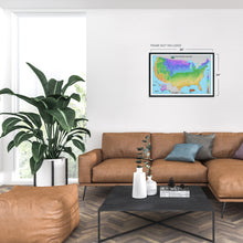 Cargar imagen en el visor de la galería, Digitally Restored and Enhanced 2012 USDA Plant Hardiness Zone Map - United States Vegetation and Climate Map - Published by US Department of Agriculture and OSU