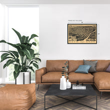 Load image into Gallery viewer, Digitally Restored and Enhanced 1887 Macon Georgia Map - Vintage Macon GA Wall Art Poster - Old Macon Georgia Map - Bird's Eye View of Macon Bibb County GA Showing Index to Points of Interest