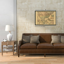 Load image into Gallery viewer, Digitally Restored and Enhanced 1862 United States Railroad and Military Map - Vintage Map of USA Mexico West Indies - American Civil War Map Poster Wall Art - US History Map Civil War Print