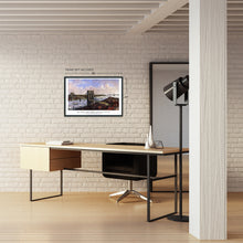 Load image into Gallery viewer, Digitally Restored and Enhanced 1885 New York Brooklyn Bridge Wall Art - Vintage Brooklyn Bridge Wall Art Color - Wall Art Brooklyn Bridge Poster - Brooklyn Bridge Print - Brooklyn Bridge Art