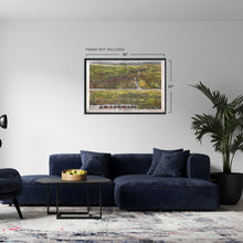 Load image into Gallery viewer, Digitally Restored and Enhanced 1894 Los Angeles Map Art - Vintage Map Wall Art - Map of Los Angeles California Two Views Index to Points of Interest - Old Map Los Angeles - Los Angeles Decor