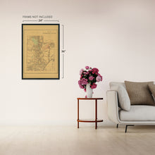 Load image into Gallery viewer, Digitally Restored and Enhanced 1879 Utah State Map - Utah State Vintage Map Wall Art - Old Historic Map of Utah Poster Showing Towns Counties Indian Reservations and Natural Features