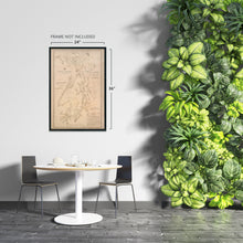Load image into Gallery viewer, Digitally Restored and Enhanced 1889 Puget Sound Map - Vintage Map of Puget Sound Washington Wall Art - Includes Vintage Nautical Charts and Washington Lighthouses