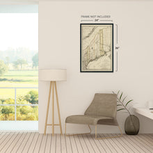 Load image into Gallery viewer, Digitally Restored and Enhanced 1798 Maine State Map - Vintage Map of Maine Wall Art Decor - Map of Maine Poster - Maine Map Showing Counties Civil Subdivisions - Legend in German and English