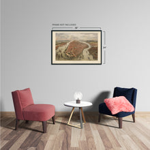 Load image into Gallery viewer, Digitally Restored and Enhanced 1865 New York City Map Print - NYC Vintage Map - New York City Map Wall Art - Map of New York City Poster - NYC Map Print