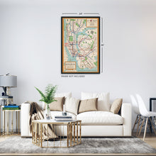 Load image into Gallery viewer, Digitally Restored and Enhanced 1954 New York City Subway Map Poster - Vintage Map Wall Art - New York Subway Map Art - NYC Subway Poster - NYC Subway Map Art - New York City Map Poster