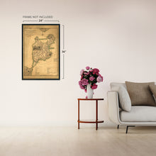 Load image into Gallery viewer, 1777 Map of Boston Massachusetts - Map of Boston Wall Art Poster - Old Map Plan of the Town of Boston MA Poster