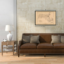 Load image into Gallery viewer, Digitally Restored and Enhanced 1796 Map of Massachusetts - Vintage Map of Massachusetts Wall Art - Massachusetts Wall Map - Mass State Map - Map of Massachusetts Poster - Massachusetts Print