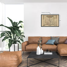 Cargar imagen en el visor de la galería, Digitally Restored and Enhanced 1687 Philadelphia Pennsylvania Map - Old Philadelphia PA Vintage Map Wall Art - Philadelphia Map Print Showing Counties Townships Lots - Philadelphia Map Poster