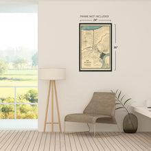 Cargar imagen en el visor de la galería, Digitally Restored and Enhanced 1875 New Orleans Louisiana Map - Vintage Map of New Orleans Translated from the Original Spanish Plan Dated 1798 - New Orleans Art Wall Decor Poster Print