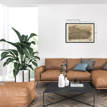 Load image into Gallery viewer, Digitally Restored and Enhanced 1886 Map of Chattanooga Tennessee - Vintage Chattanooga Hamilton County Map of Tennessee - Old Chattanooga Map Poster - Restored Bird's Eye View of Chattanooga Wall Art