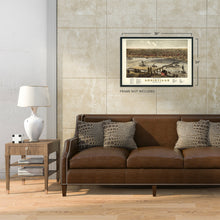 Load image into Gallery viewer, Digitally Restored and Enhanced 1876 Louisville Kentucky Map - Vintage Louisville Wall Art - Old Louisville KY Map - Historic Louisville Poster - Bird's Eye View Map of Louisville KY