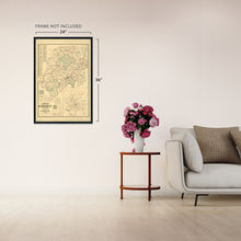 Load image into Gallery viewer, Digitally Restored and Enhanced 1878 Sumner County Tennessee Map - Tennessee Vintage Map - Old Map of Sumner County Wall Art - Tennessee State Map History