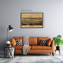 Load image into Gallery viewer, Digitally Restored and Enhanced 1879 Map of Portland Oregon - Vintage Map of Portland Wall Art - Portland Oregon Map Looking East to the Cascade Mountains Portland Map Poster - Portland Map Art