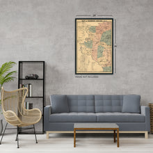 Load image into Gallery viewer, Digitally Restored and Enhanced - 1890 Map of Davidson County North Carolina -Vintage Map Wall Art - Davidson County Map Showing Townships, Sites, Natural Features and Names of Landowners