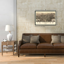 Load image into Gallery viewer, Digitally Restored and Enhanced 1885 Tallahassee Florida Map Poster - Vintage Map of Tallahassee Poster - Old Tallahassee Map - Historic Tallahassee Wall Art - View of Tallahassee FL Leon County