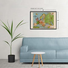 Cargar imagen en el visor de la galería, Digitally Restored and Enhanced 1925 Map of Europe - Vintage Map Europe Wall Art - Bacon's Standard Map of Europe Poster - Vintage Europe Map Poster - Europe Decor Poster Map of Europe