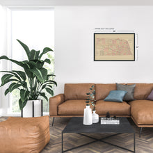 Load image into Gallery viewer, Digitally Restored and Enhanced 1885 Nebraska Map - Vintage Map of Nebraska Wall Art Decor - Topographical Map of Nebraska Poster - Old Historic Nebraska State Map Showing Settlements Railroads