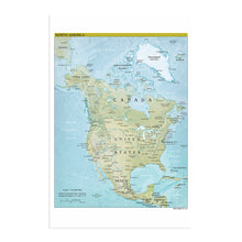 Load image into Gallery viewer, Digitally Restored and Enhanced 2021 North America Map - 18x24 Inch Map of North America Wall Art - Mapa de America - North America Wall Map - Map of North America Poster