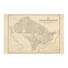 Cargar imagen en el visor de la galería, Digitally Restored and Enhanced 1840 Map of Washington DC - Vintage Washington DC Map Print - Historic Washington DC Map Art - Old Washington DC Poster - History Map of the City of Washington DC Wall Art