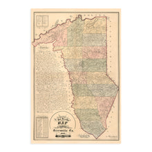 Load image into Gallery viewer, Digitally Restored and Enhanced 1882 Map of Greenville County South Carolina - Vintage Map of Greenville SC Wall Art - Shows Names of Landowners and Townships Greenville South Carolina