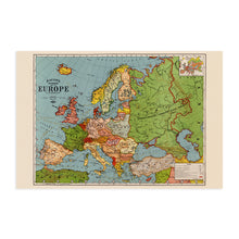 Cargar imagen en el visor de la galería, Digitally Restored and Enhanced 1925 Map of Europe - Vintage Map Europe Wall Art - Bacon's Standard Map of Europe Poster - Vintage Europe Map Poster - Europe Decor Poster Map of Europe