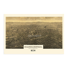 Load image into Gallery viewer, Digitally Restored and Enhanced 1904 Billings Montana Map Poster - Vintage Montana Poster - History Map of Billings MT - Old City of Billings Wall Art