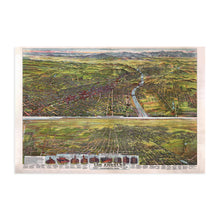 Load image into Gallery viewer, Digitally Restored and Enhanced 1894 Los Angeles Map Art - Vintage Map Wall Art - Map of Los Angeles California Two Views Index to Points of Interest - Old Map Los Angeles - Los Angeles Decor