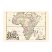 Cargar imagen en el visor de la galería, Digitally Restored and Enhanced 1725 Africa Map - Vintage Map of Africa Poster - Old Poster of Africa Wall Art - Vintage Africa Map - Shows Boundaries Rivers Forests and Settlements