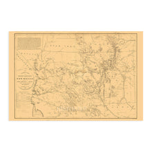 Load image into Gallery viewer, Digitally Restored and Enhanced 1867 New Mexico Old Territory and Military Department Map - Vintage Map of New Mexico Wall Art - New Mexico Wall Map - Map New Mexico State Wall Decor