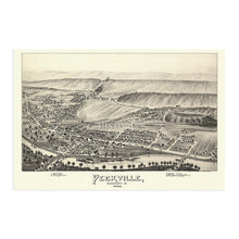 Load image into Gallery viewer, Digitally Restored and Enhanced 1892 Peckville Pennsylvania Map - Old Map of Peckville Pennsylvania Wall Art - Peckville Lackawanna County PA Map Poster