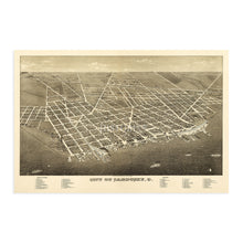 Load image into Gallery viewer, Digitally Restored and Enhanced 1883 Sandusky Ohio Map - Vintage Map of Ohio Poster - Old Sandusky Erie County Ohio Wall Map - History Map of Sandusky City - Bird's Eye View of Sandusky Ohio Map Poster