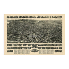 Cargar imagen en el visor de la galería, Digitally Restored and Enhanced 1918 Meriden Connecticut Map Art - Old City of Meriden Wall Art - History Map of Meriden City New Haven Connecticut